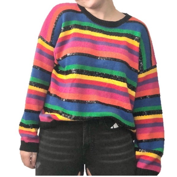 Colorful Striped Sweater - Picture 1 of 4